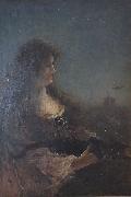 Alfred Stevens Allegory of the night painting